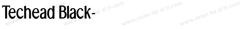Techead Black字体转换